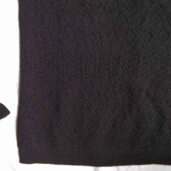 J.Crew Cashmere Sweater Pointelle Black Women's Size XXS - Picture 14 of 15